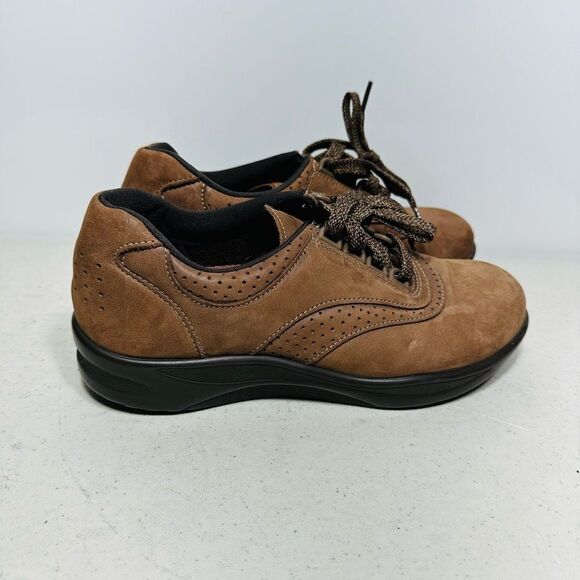 SAS Walk Easy Walking Shoes, Lace up, Nubuck Leather - Women's US 5,5M - Picture 2 of 6